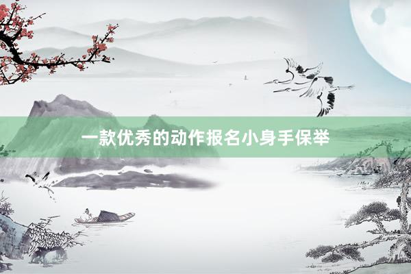一款优秀的动作报名小身手保举